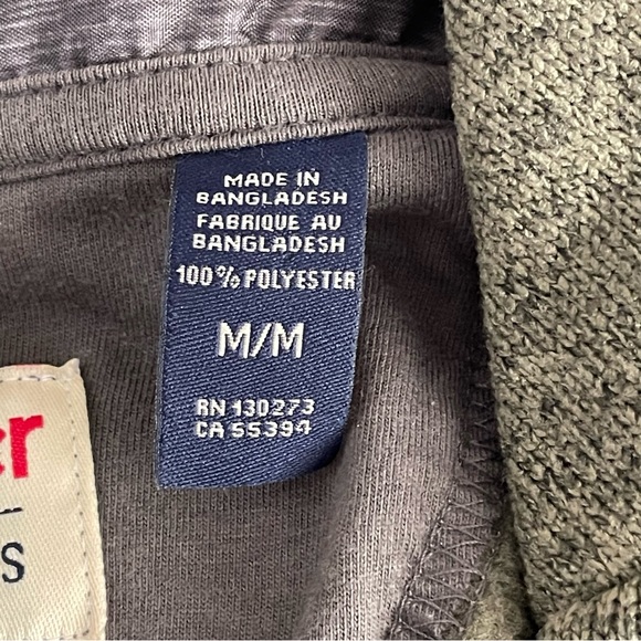 Men's Wrangler Long Sleeve fleece Quarter-Zip - Olive size Medium - Picture 5 of 8